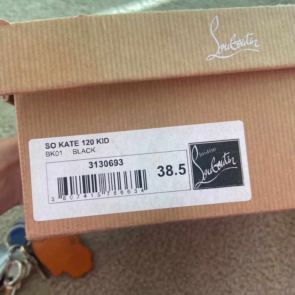 Christian Louboutin So Kate black kid skin 120 - Picture 4 of 4